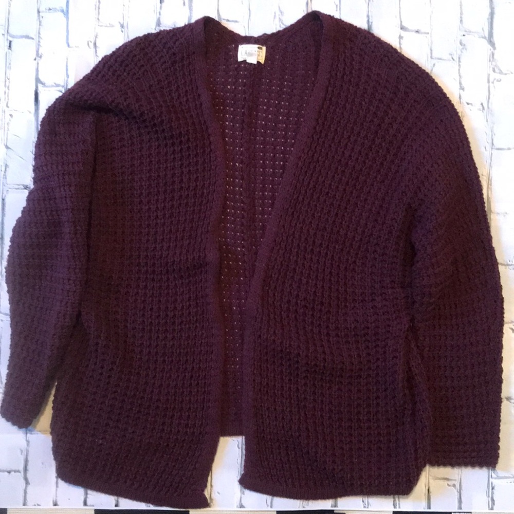 Burgundy Cardigan